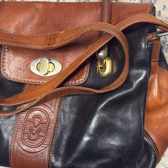 Marino Orlandi Black and Brown Shoulder Bag - Picture 3 of 8